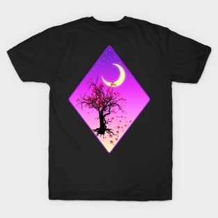 Romantic Night | Cherry Blossom | Sakura Tree by Visualuv T-Shirt